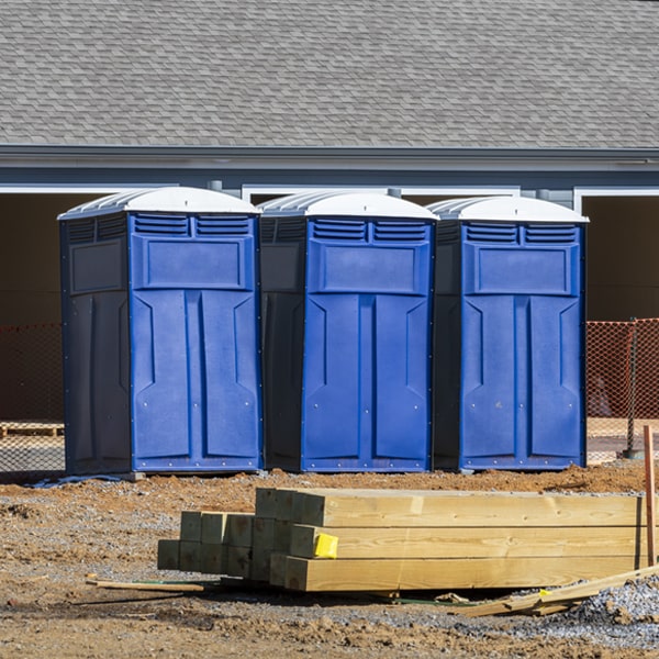 how can i report damages or issues with the portable toilets during my rental period in Central City